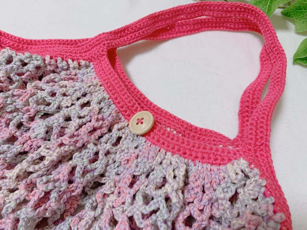綺麗な配色のエコバッグ かぎ針編み 簡単