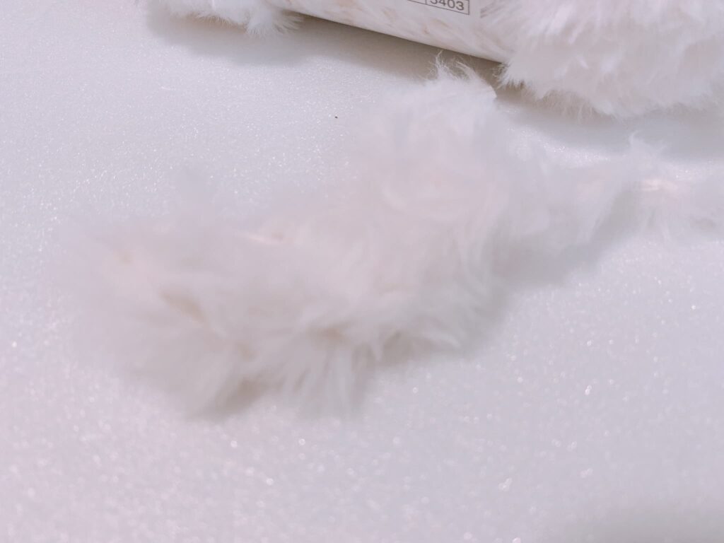 モフン ホワイトの編み地