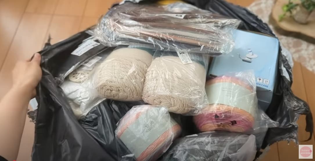 temu毛糸や編み物関連の商品を買った
