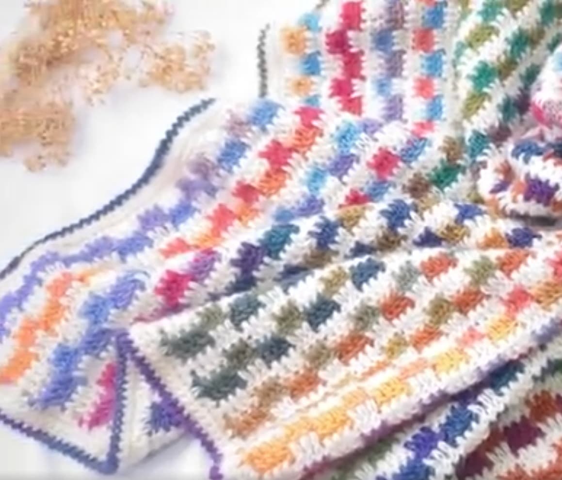 かぎ針編みブランケットの縁編み