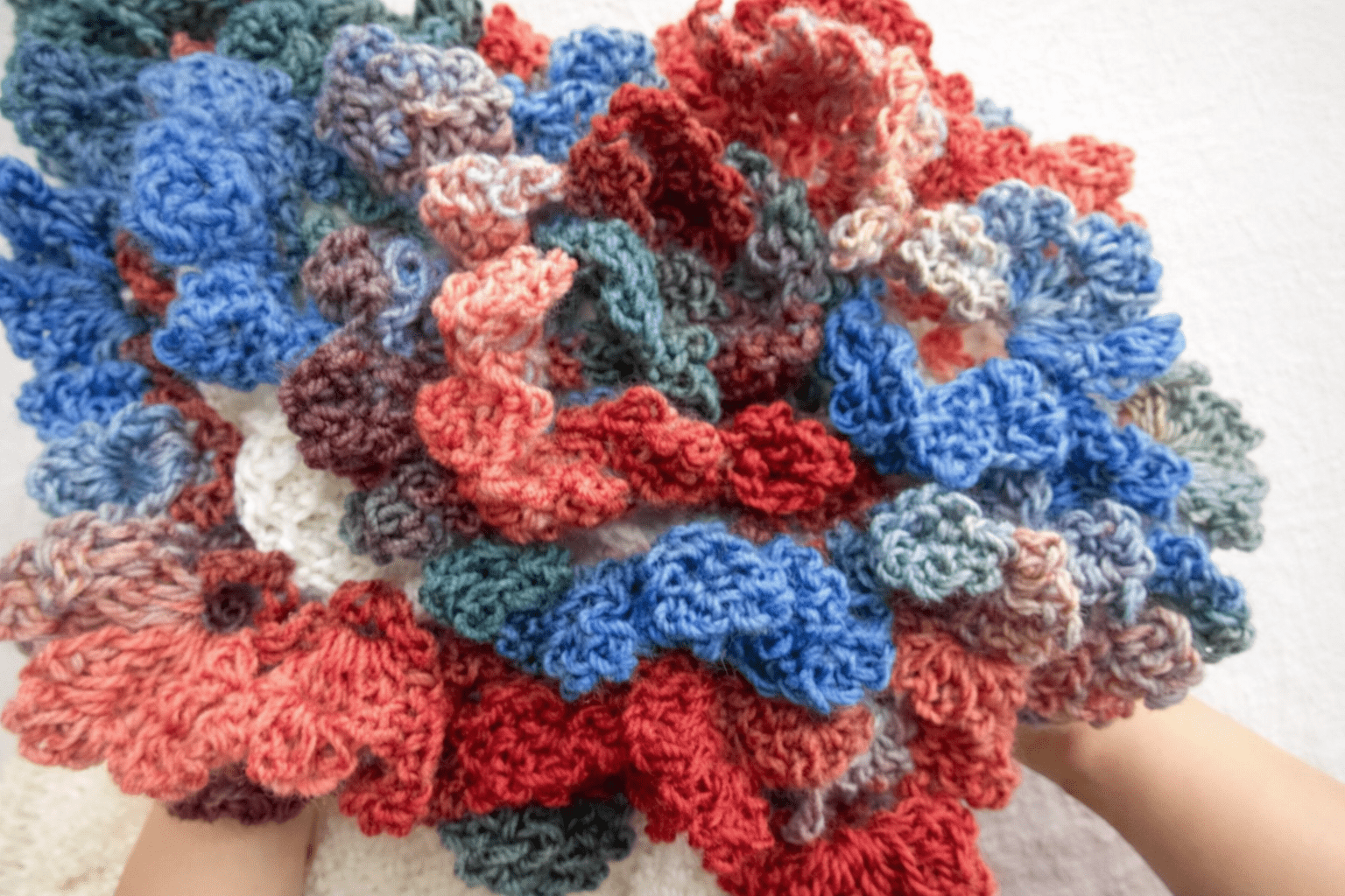 花束ブランケットの毛糸選び