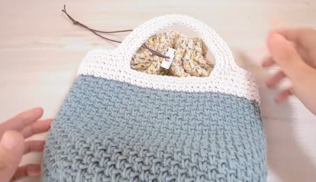 かぎ針編み 巾着バッグ 簡単