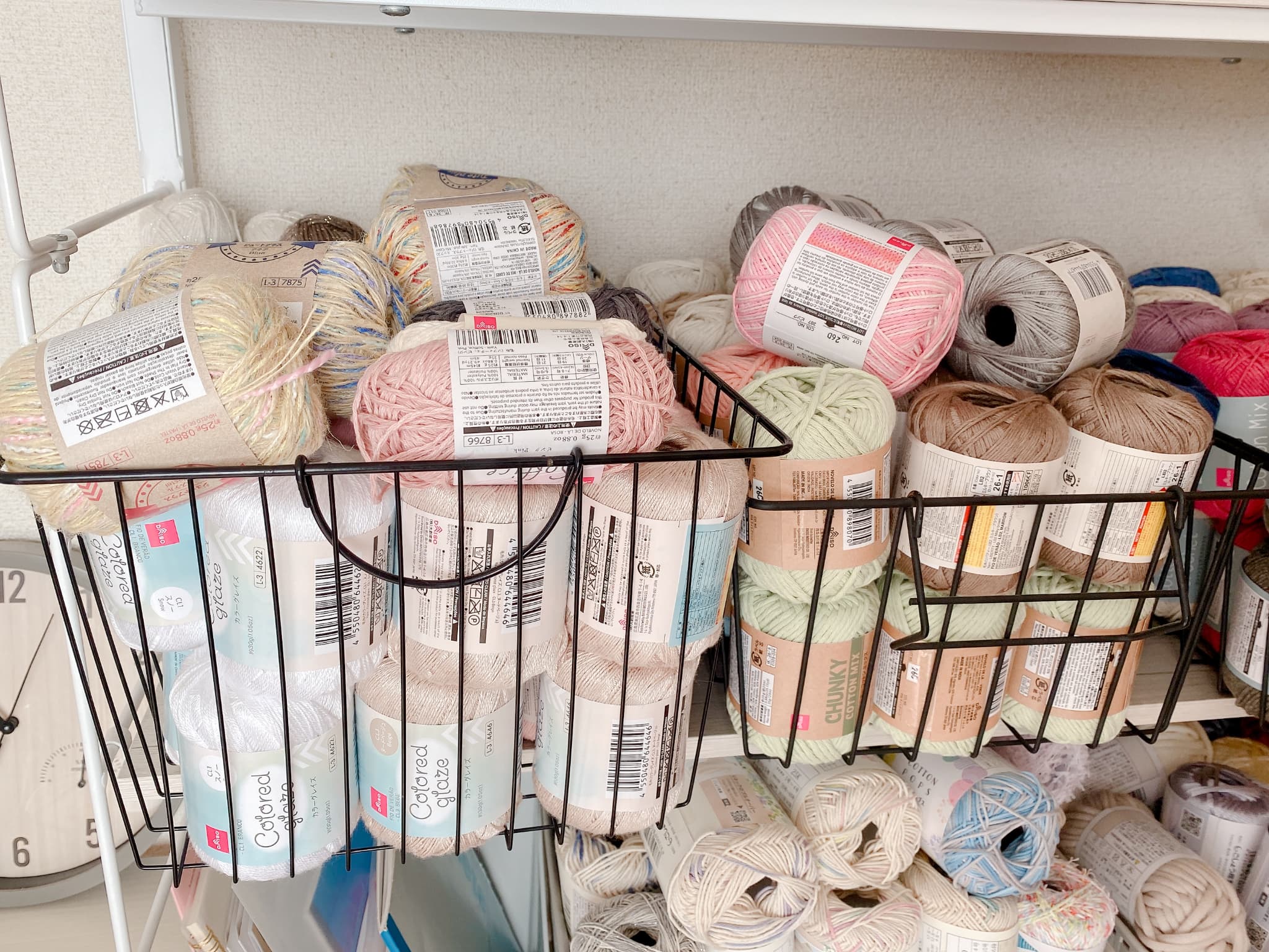 毛糸 収納 かご