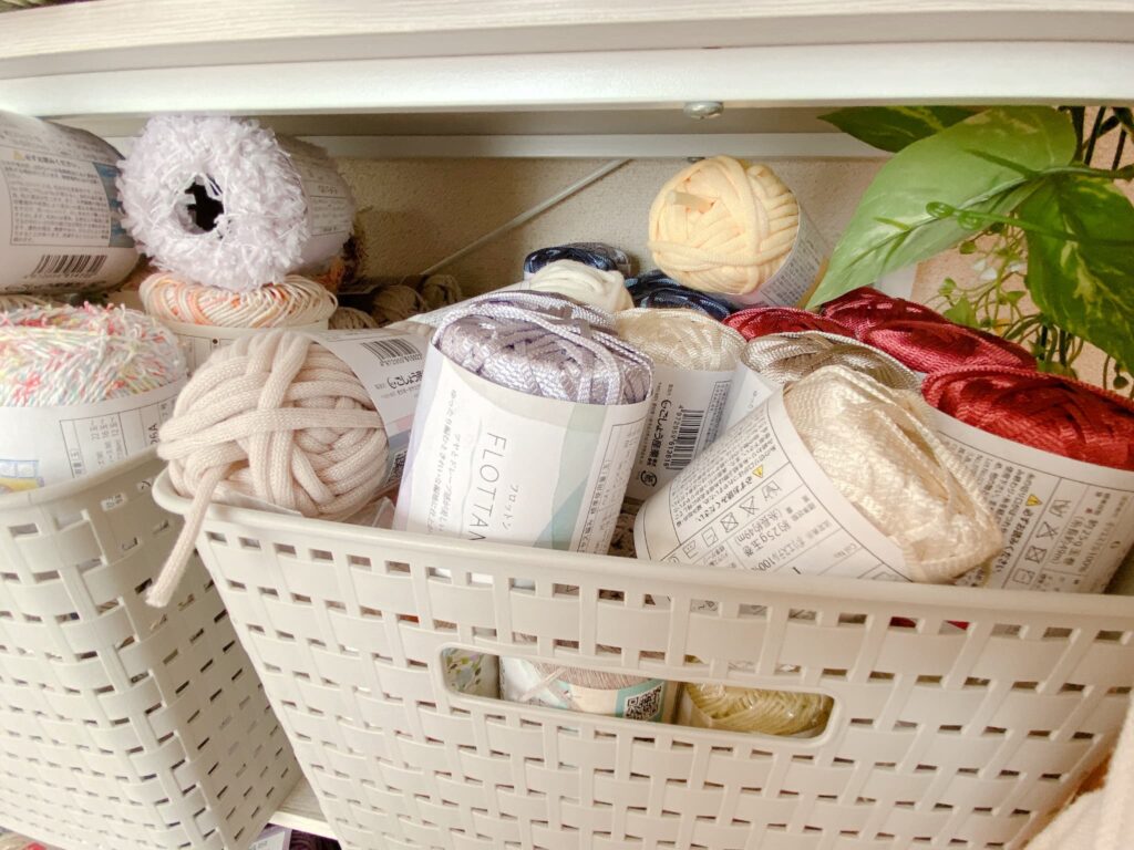 毛糸 収納 かご
