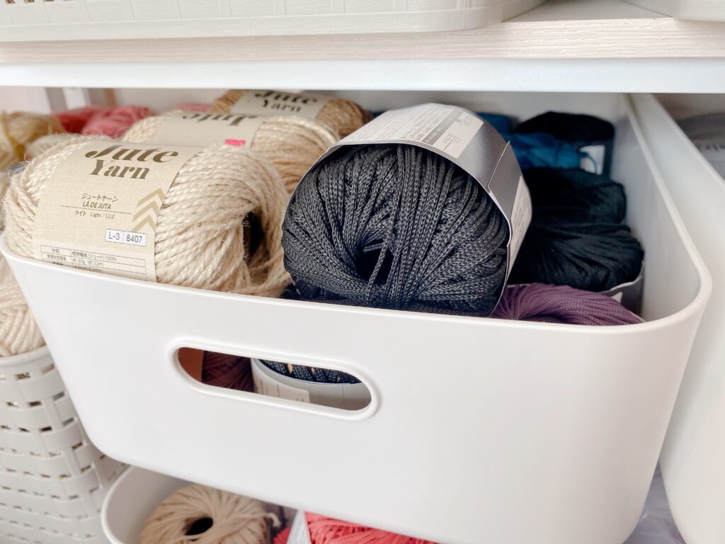 ダイソー毛糸を収納
