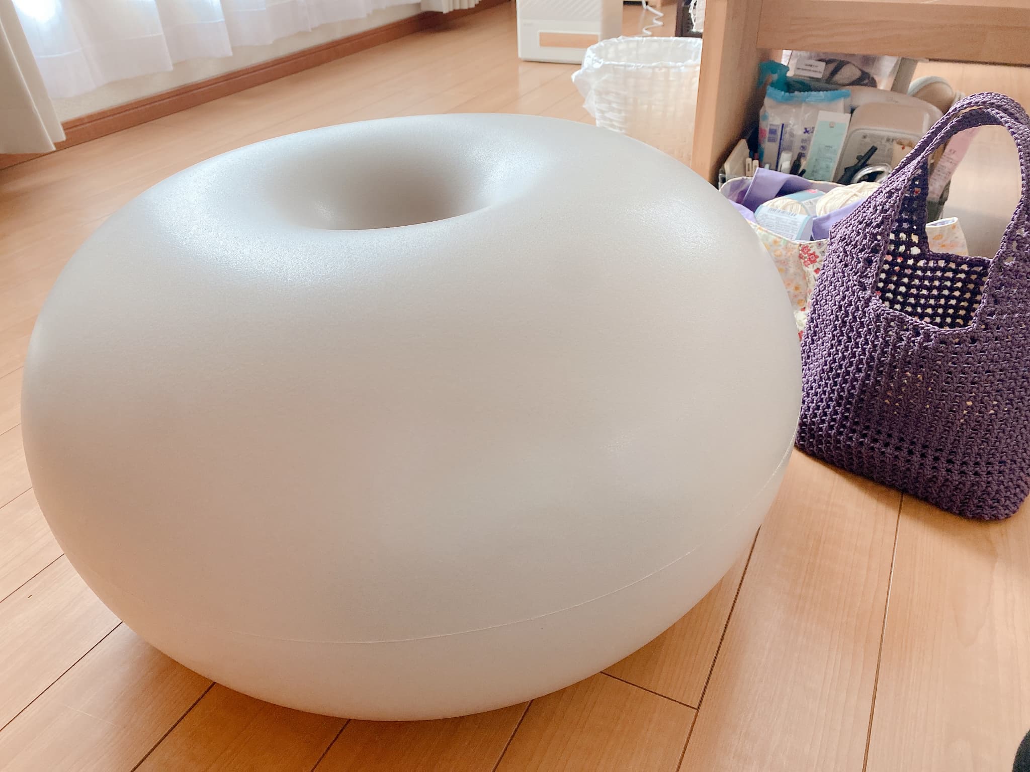 編み物 姿勢 クッション