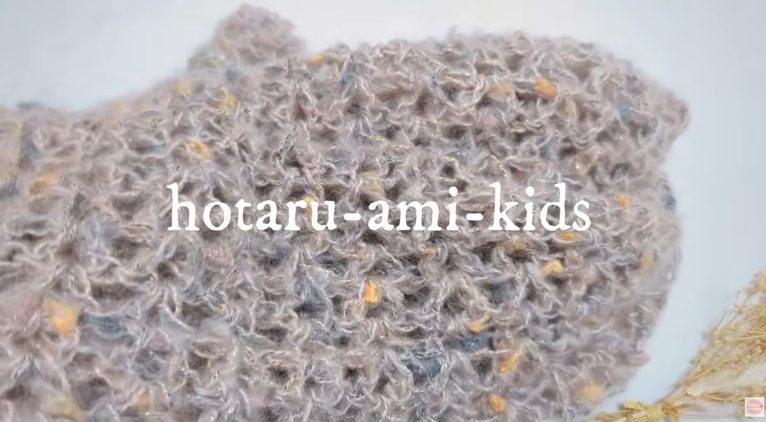 かぎ針編みの簡単なショール｜ダイソー毛糸 ネップラメで編むの画像